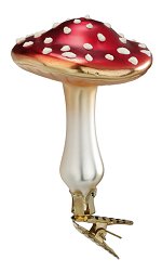 Flat Top Mushroom<br>2022 Inge-glas Ornament